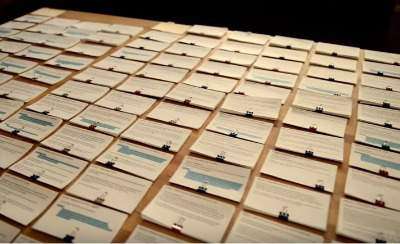 dustin lance black notecards table
